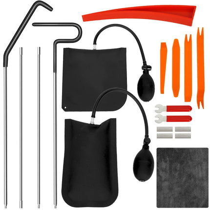 13x Emergency Car Tool Kit with Long Reach Grabber Air Wedge Pump Non Marring