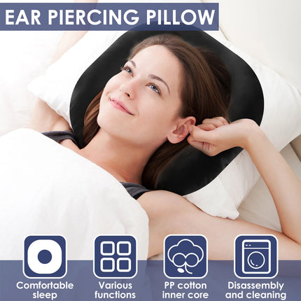 Donut Shape Pillow Comfortable Ear Piercing Pillow with Ear Hole