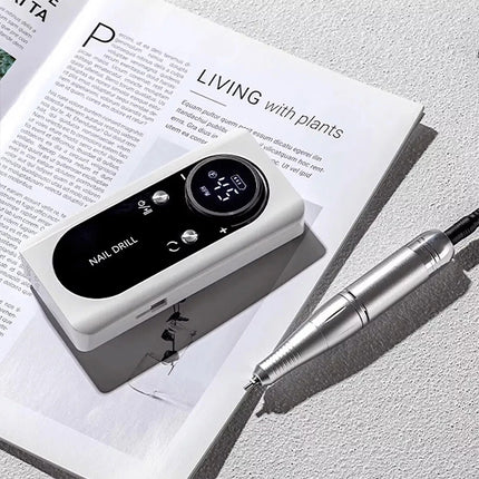 Professional Rechargeable Nail Drill File Machine 45000RPM Portable Electric