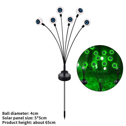 Halloween Solar Eyeball LighVN Outdoor Garden Halloween Decorative Scary Lights