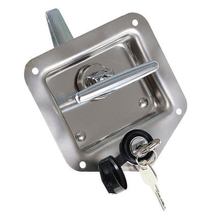 2X T Handle Locks Tool Box Stainless Steel & Keys Tool Box Camper Trailer UTE
