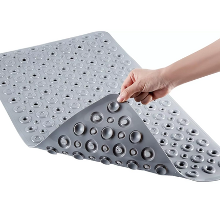 Non Slip Bath Mat Extra Large Shower Mat Bathtub Anti-Mold Rubber Strong Suction