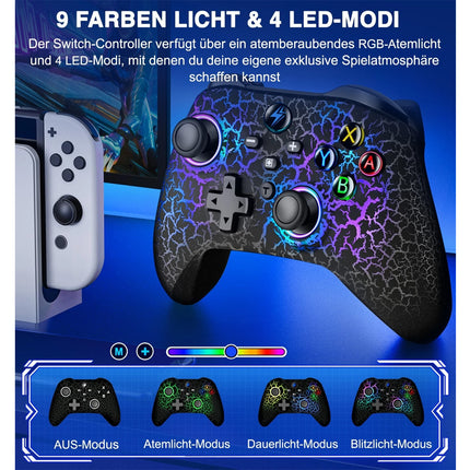Wireless Switch Pro For Nintendo Switch/Lite/OLED,PC Controller Joystick Gamepad