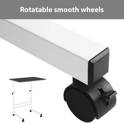 Laptop Desk Portable Mobile Computer Desk Stand Adjustable Bed Desk Table White