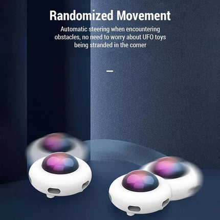Interactive UFO Cat Toy Electric Teaser Pet Entertainment Fun Toy for Cats