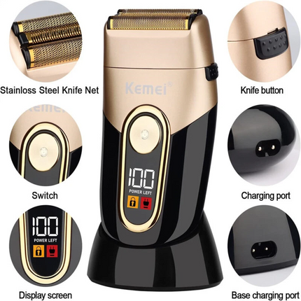 Cordless Foil Shaver Electric USB Rechargeable Wet/Dry Shaver Razor For Men Gift