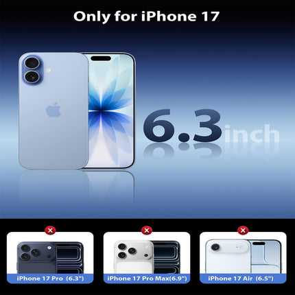 2Pcs Screen protector Tempered Glass Case Friendly Full Cover iPhone 17 iPhone 17 Pro 17 Pro Max (Copy)