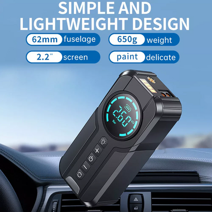 1000mAh Car Tire Air Inflator Portable Tyre Electric Pump Cordless with USB