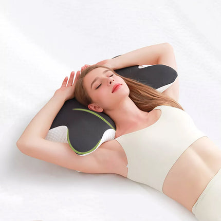 Ergonomic Butterfly Memory Neck Pillow Comfortable Sleeping Orthopedic Pillow Tibetan blue