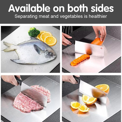Titanium Cutting Board Double-Sided Chopping Boards for Kitchen Camping Cooking