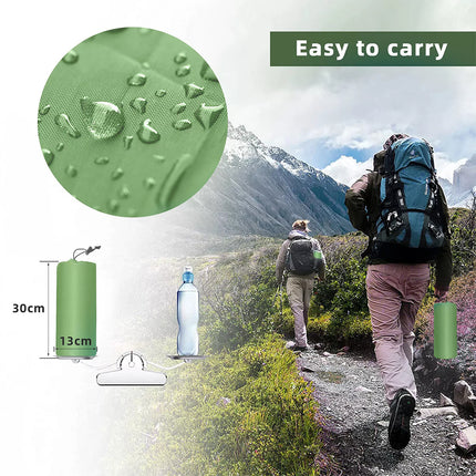 Self Inflating Mattress Camping Hiking Airbed Mat Sleeping with Pillow Bag Camp Grey