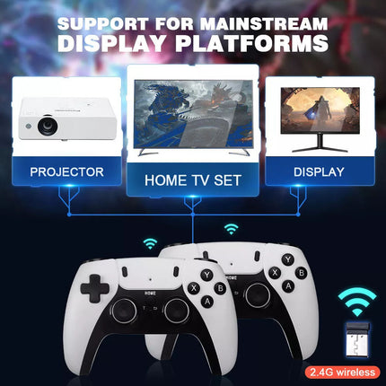 128G 41000+4K HDMI TV Video Game Stick Retro Gaming Console w/ 2 Wireless ControllGY