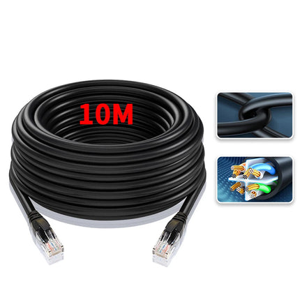 Ethernet Network Solid Copper Cable CAT6 LAN Internet Fast Router Data 10m