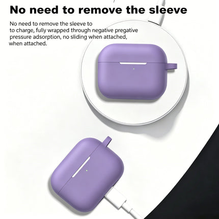 Airpods Pro 2nd Generation Case Protective Cover With Hook Purple