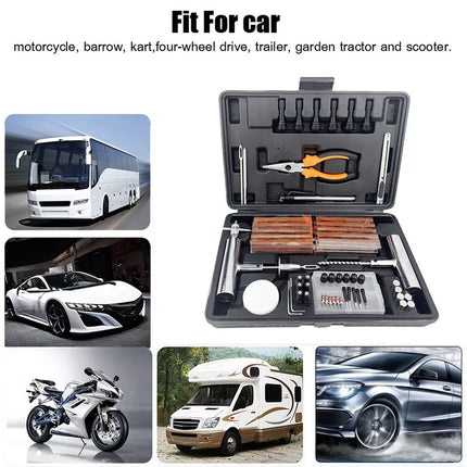 4WD Offroad 148PCS Tyre Puncture Repair Recovery Kit Heavy Duty Plugs Tubeless