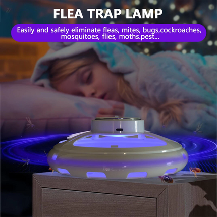 Electric Flea Trap Killer Home Control Sticky Discs Lamp Non-toxic Led Lights