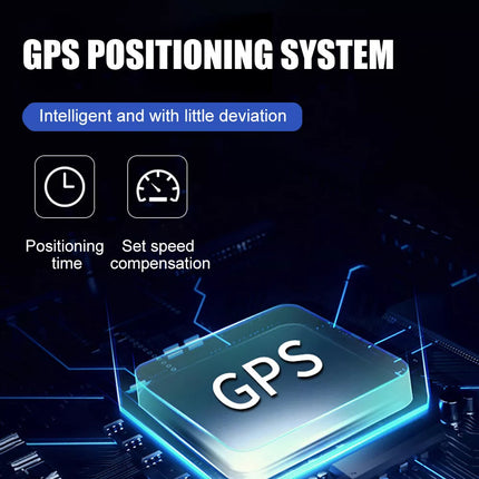 Wireless Solar GPS Speedometer Powered Car HUD Head-Up Display Digital Universal