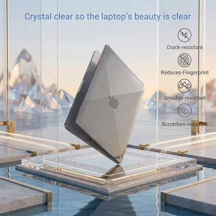 MacBook Air 13.3 Inch Case with Keyboard Cover - Grey Hard Shell Protector for Apple M1 A2337 A2179 A1932