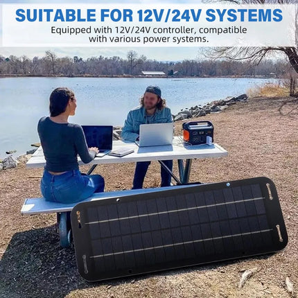 60W Solar Panel 12V olt Trickle Battery Charger For Caravan Car Van Boat Kit