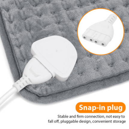 Electric Heat Pad Adjustable Heating Mat Warmer Blanket Back Pain Relief 76 x 40 cm