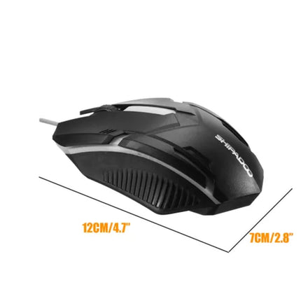 T6 Gaming Keyboard and Mouse Set for PC Laptop Rainbow Backlight Usb Ergonomic