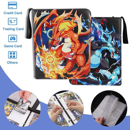 900 Pockets For Pokemon Card Folder Trading Cards Album Portfolio Pockets Binder