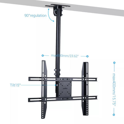 Ceiling Roof TV Mount Wall Bracket Tilt 25" 27" 32" 37" 47" 55" 60" 65" LCD LED