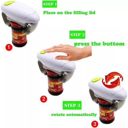 Electric Jar Opener One Touch Kitchen Gadget Jar Opener Automatic Bottle Opener