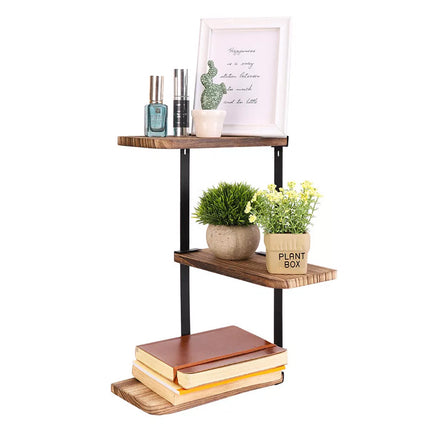 3 Tier Ledge Corner Shelf Modern Floating Wall Shelves Storage Display Shelving