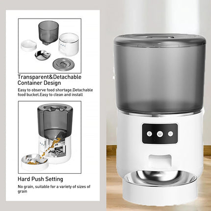 4L Smart Pet Feeder Dog Cat Feeder Wifi APP Control Automatic Food Dispenser