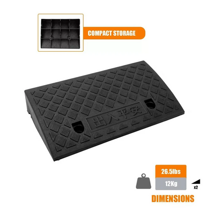 50*27*9cm Heavy Duty Kerb Ramps For Hgv Caravans Lorry Car Truck Wheelchair