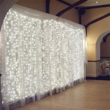 3M/6M Extra Large White Silk Backdrop Curtain Photo Drape Weddings Stage Party