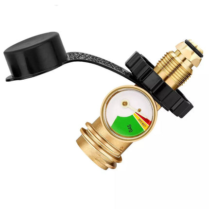 2Pack QCC Gas Pressure Gauge Level Indicator Propane LPG Bottle Cylinder Adaptor