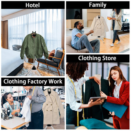 Steamer Stand Telescopic Garment Steamer Rack Height Adjustable Garment （black）