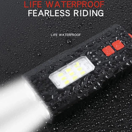 Waterproof Bicycle Bike Lights Front Rear Tail Light Lamp USB Rechargeable IPX4