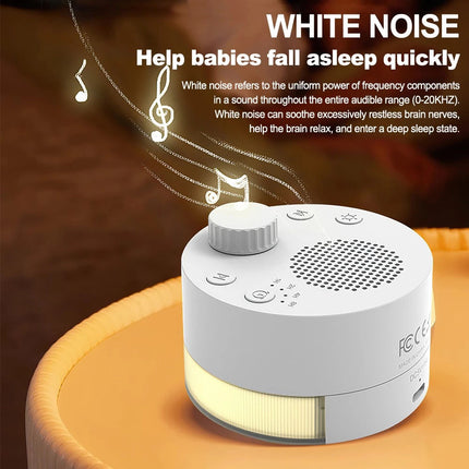 White Noise Sound Machine Sleep Therapy Relaxation for Nature Sounds Warm Light