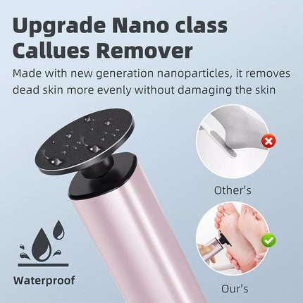 Electric Callus Remover Powerful Electric Foot File Grinder Sander Machine Speed Rose gold