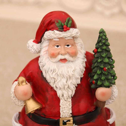 Multifunctional Santa Claus Music Box Rotating Christmas Ornament Holiday