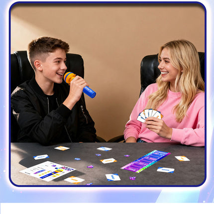 Exciting Grab the Mic Family Karaoke Board Game Lyric Cards Birthday Party