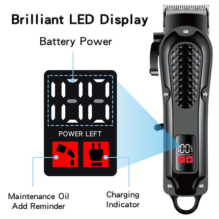 Men's Hair Clippers Beard Trimmer Cordless Electric Shaver Haircut Grooming Kit