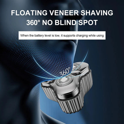 Portable Electric Razor for Travel, Rechargeable USB-C Alloy Mini Shavers for Me