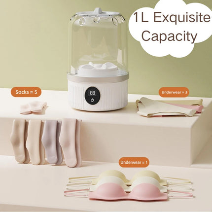 1L Underwear Washer Rechargeable Mini Washing Machine Cordless Laundry Machine