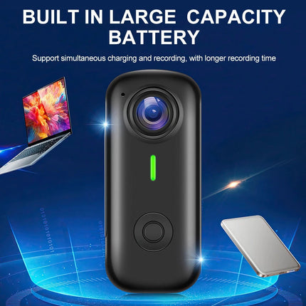 2K Portable  Action Camera Mini Thumb Camera For Cycling Sports Vlog