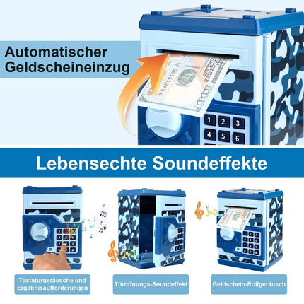 Digital Piggy Bank with Password Lock & Auto Bill Roller ATM Style  Gift HOT
