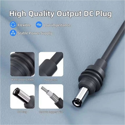 5M 3 in 1 100W USB C DC Plug Car Charger Power Cable For Starlink Mini Dish Antenna