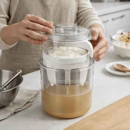 Stainless Steel Whey Separator Quick Strain Cheese Strainer Yogurt Making