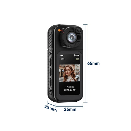 2.7K Portable WiFi Camera Thumb Action Camera Pocket Cam with Lanyard