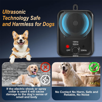 2PCS Outdoor Waterproof Ultrasonic Device Pet Bark Deterrent Tool for Dog Behaviour Training
