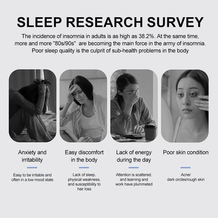 Under-Pillow Bone Conduction Sleep Speaker Bluetooth 5.4, White Noise,Sleep Aid Grey