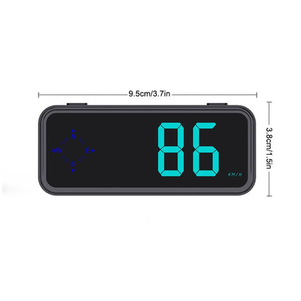 Mini LED Digital Speedometer  Car HUD Head Up Display MPH/KMH Universal